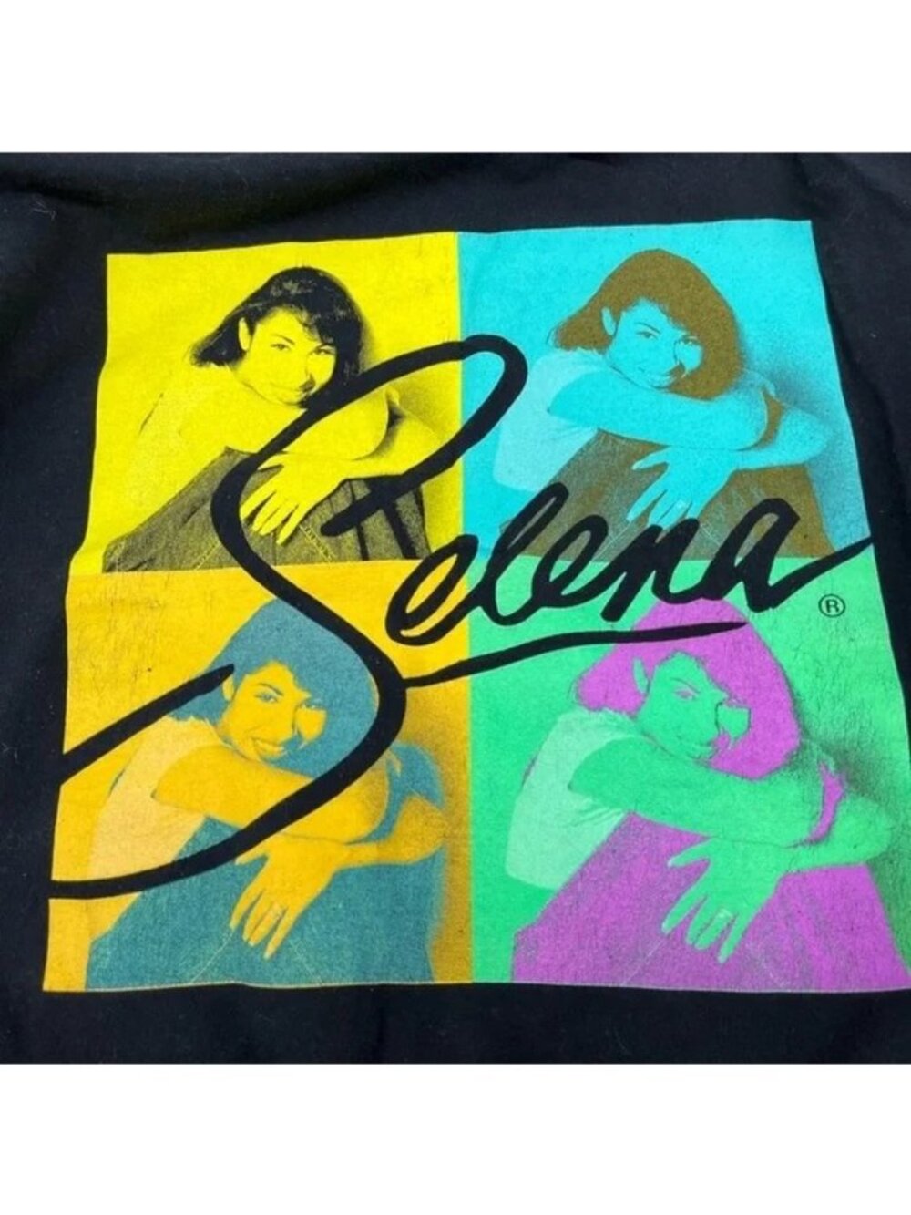 Selena Quintanilla Pop Art Graphic Tee Black XL - Picture 3 of 9